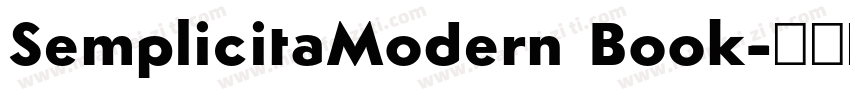 SemplicitaModern Book字体转换